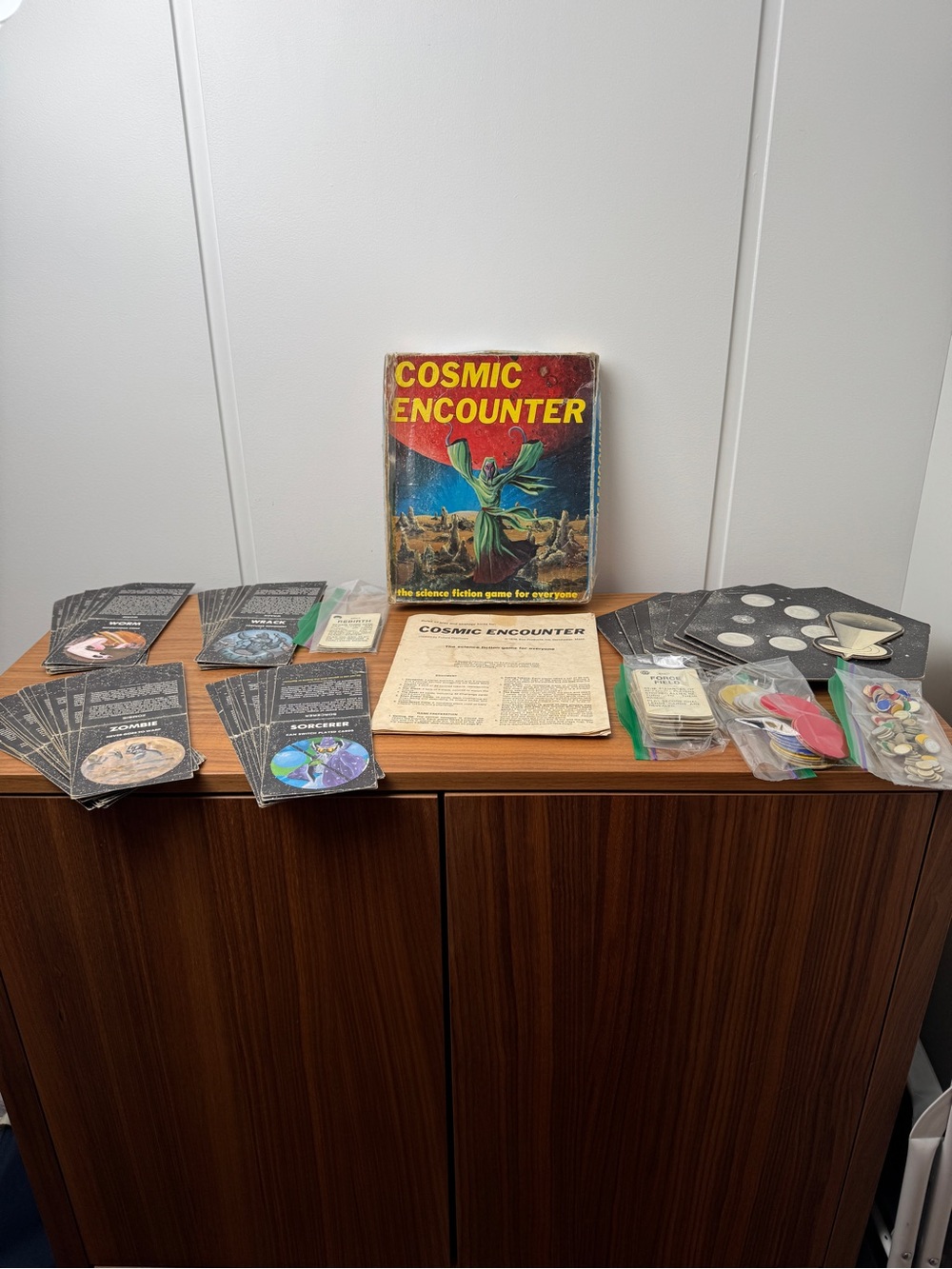 Vintage 1978 edition of Cosmic Encounter + Expansions 1,2,3